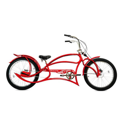 Tracer Bikes | Tracer Leopard 3i Pro Vintage Stretch Beach Cruiser Bike, Internal 3-Speed |  Chico USA, Inc. 