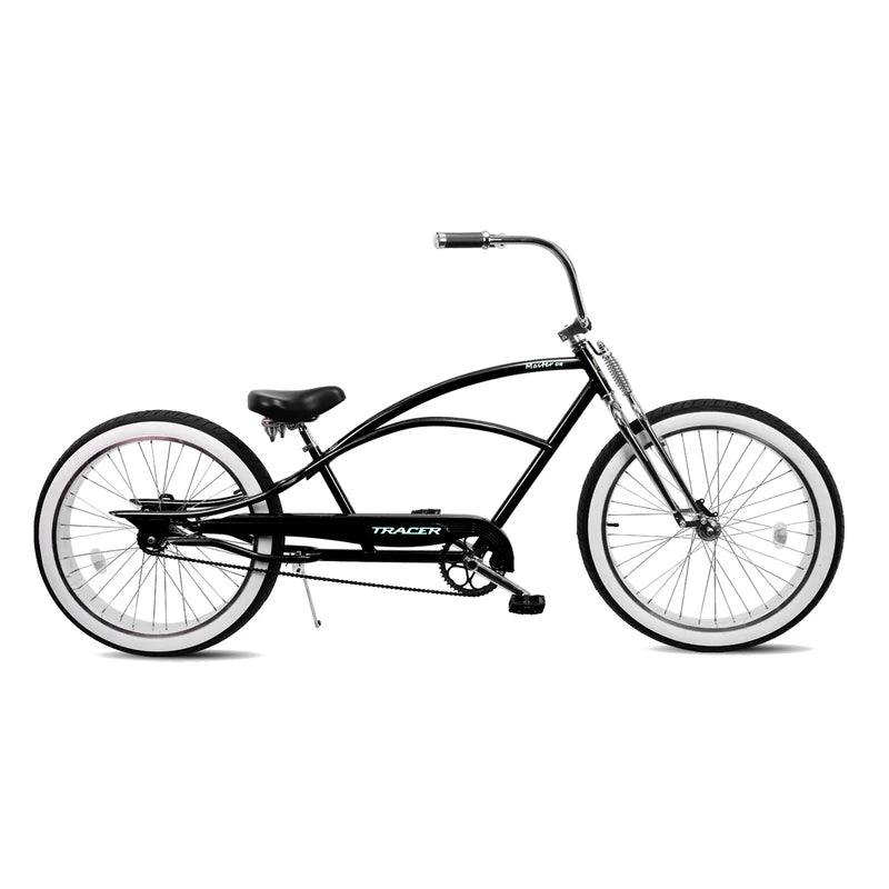 Tracer Bikes | Tracer Master DS 26" Dual Springer Chopper Stretch Beach Cruiser Bike with Fat Tires |  Chico USA, Inc. 