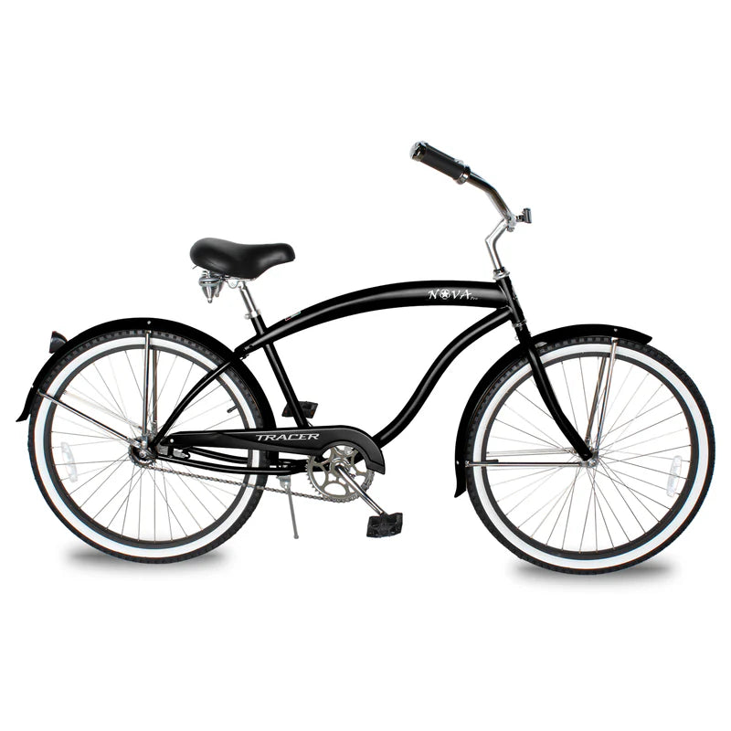 Tracer Bikes | Tracer NOVA 26" Beach Cruiser Bike Single Speed with Moon-Type Handlebar and KT Coaster Brake for Men |  Chico USA, Inc. 