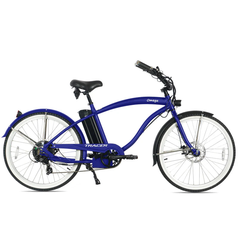 Tracer Bikes | Tracer OMEGA 26" 7-Speed Electric Beach Cruiser Bike for Men |  Chico USA, Inc. 