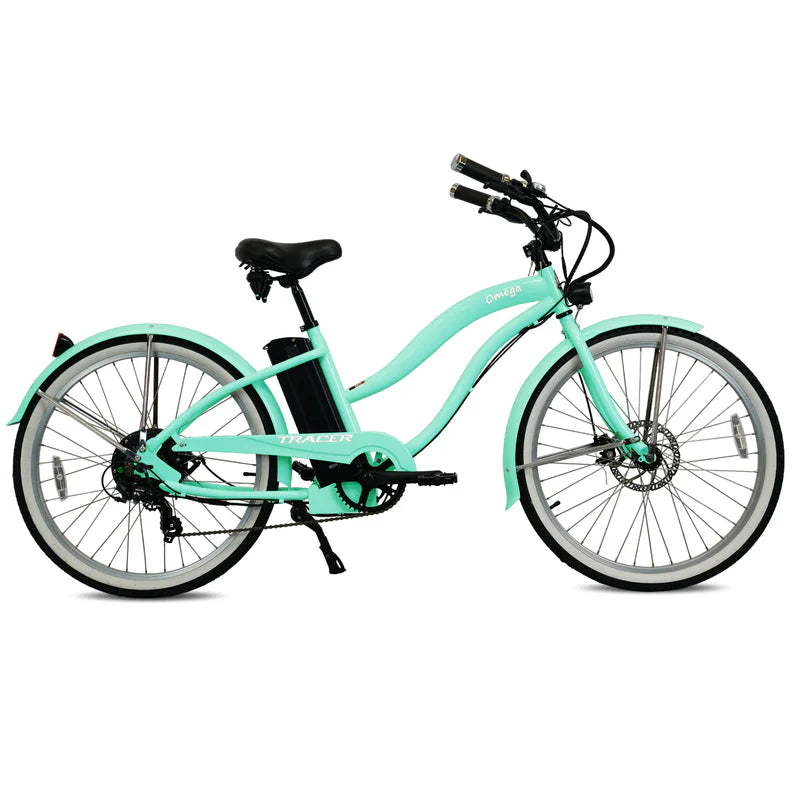 Tracer Bikes | Tracer OMEGA 26" 7-Speed Electric Beach Cruiser Bike for Women |  Chico USA, Inc. 