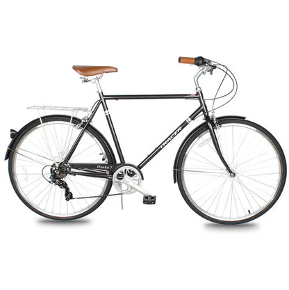 Tracer Bikes | Tracer Osaka 700C 7 Speed Hybrid City Bike with Moon-Type Handlebar for Men |  Chico USA, Inc. 