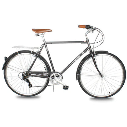 Tracer Bikes | Tracer Osaka 700C 7 Speed Hybrid City Bike with Moon-Type Handlebar for Men |  Chico USA, Inc. 