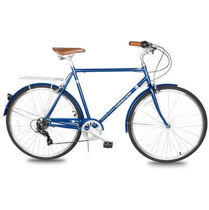 Tracer Bikes | Tracer Osaka 700C 7 Speed Hybrid City Bike with Moon-Type Handlebar for Men |  Chico USA, Inc. 