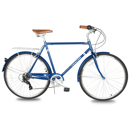 Tracer Bikes | Tracer Osaka 700C 7 Speed Hybrid City Bike with Moon-Type Handlebar for Men |  Chico USA, Inc. 