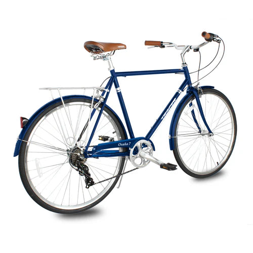 Tracer Bikes | Tracer Osaka 700C 7 Speed Hybrid City Bike with Moon-Type Handlebar for Men |  Chico USA, Inc. 