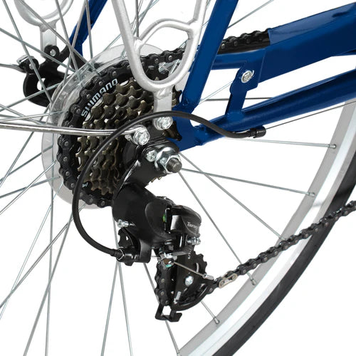 Tracer Bikes | Tracer Osaka 700C 7 Speed Hybrid City Bike with Moon-Type Handlebar for Men |  Chico USA, Inc. 