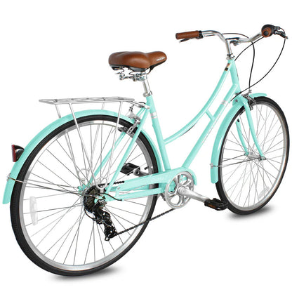 Tracer Bikes | Tracer Osaka 700C 7 Speed Hybrid City Bike with Moon-Type Handlebar for Women |  Chico USA, Inc. 