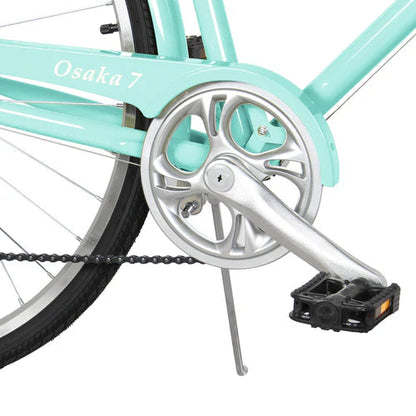 Tracer Bikes | Tracer Osaka 700C 7 Speed Hybrid City Bike with Moon-Type Handlebar for Women |  Chico USA, Inc. 
