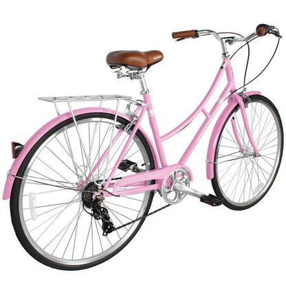Tracer Osaka 700C 7 Speed Hybrid City Bike with Moon-Type Handlebar for Women - Chico USA, Inc.