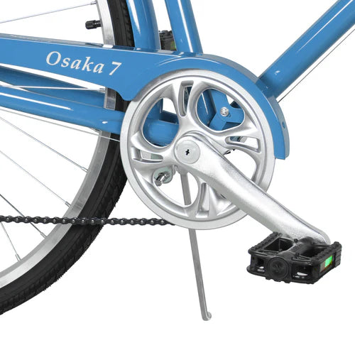 Tracer Bikes Osaka 700C 7 Speed Hybrid City Bike with Moon-Type Handlebar for Women - Chico USA, Inc.