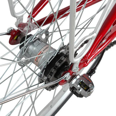 Tracer Bikes | Tracer Osaka 700C Internal 3-Speed Hybrid City Bike for Women with Back Rack |  Chico USA, Inc. 