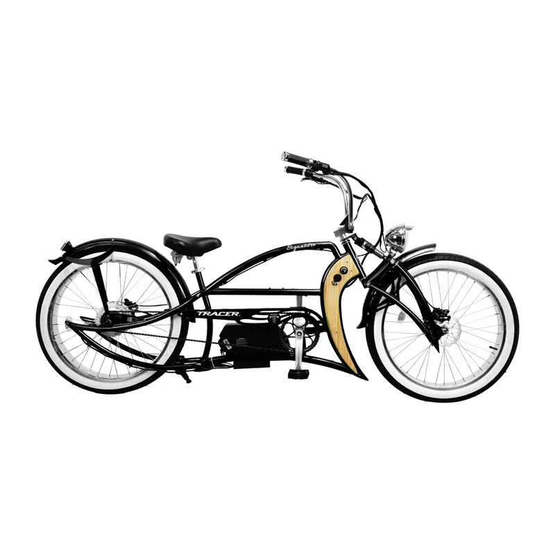 Tracer Bikes | Tracer Signature Pro 26" 800W Chopper Cruiser Electric Bike with Cigarette Lighter & USB Charging Port |  Chico USA, Inc. 