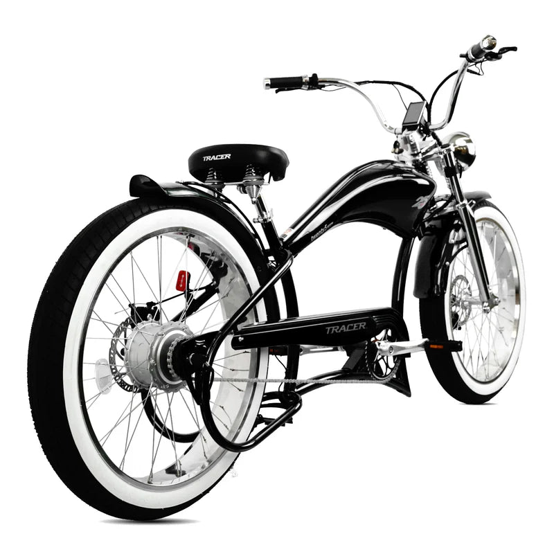 Tracer Bikes | Tracer Twenty5 GTS 500W 26" Cruiser E-Bike with Dual Springer Suspension |  Chico USA, Inc. 