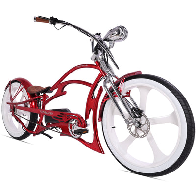 Tracer Raptor Pro DS 800W Chopper Style Stretch Cruiser Bike - Chico USA, Inc.