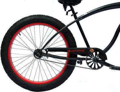 Chico Slugo A Male 26" Beach Cruiser Bike with 1-Speed Disc Brakes and FAT Tires - Chico USA, Inc.