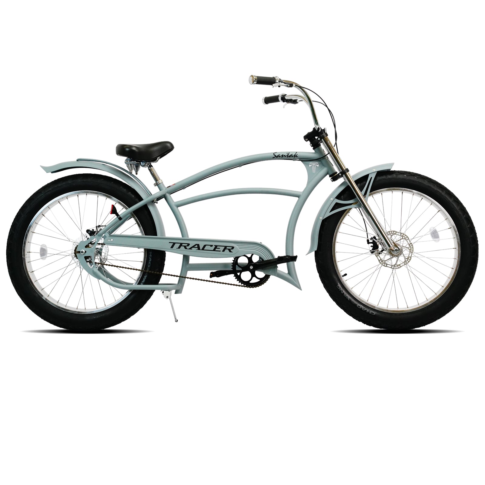 Tracer Santak GT 26" Chopper Stretch Cruiser Fat Tire Bike, Single Speed - Chico USA, Inc.