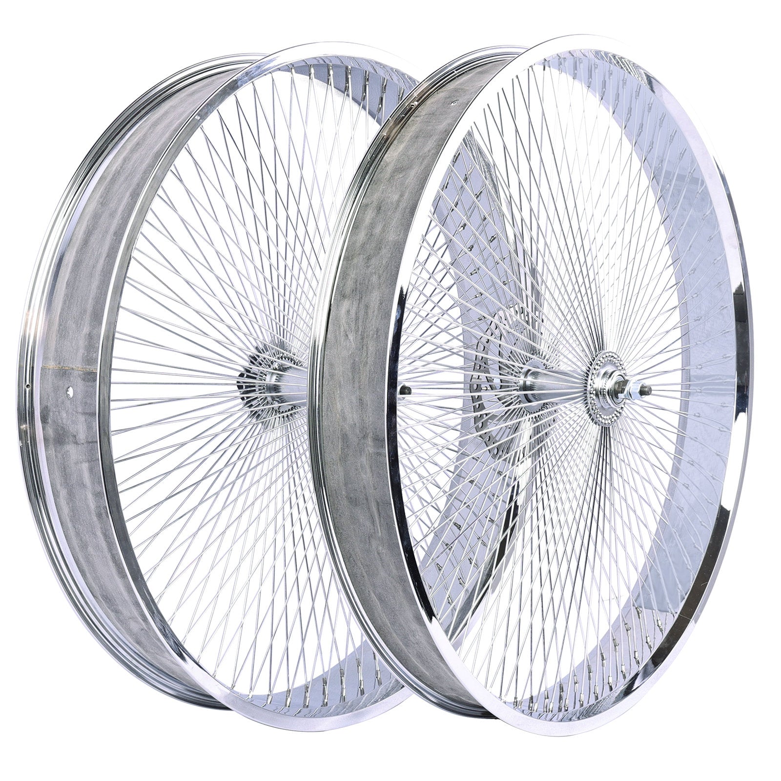 Chico WH-TH9529140C-CP Mirror Electroplating 29" Bike Fat Rims Wheel Set - Chico USA, Inc.