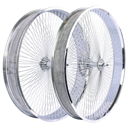 Chico WH-TH9529140C-CP Mirror Electroplating 29" Bike Fat Rims Wheel Set