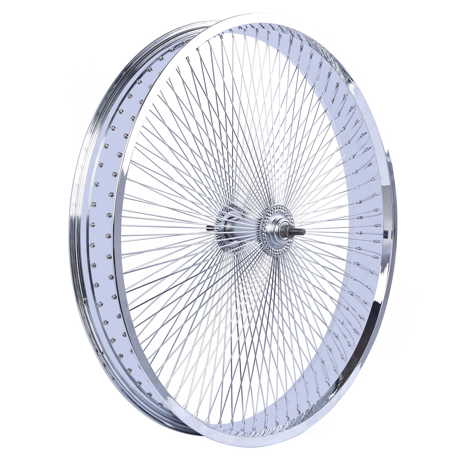 Chico WH-TH7526140C-CP Lowrider 26"*3" Coaster Brake Alloy Chrome Fat Rims Wheel Set - Chico USA, Inc.