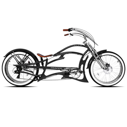 Tracer Raider Pro DS 26" 7-Speed Chopper Style Stretch Cruiser Bike - Chico USA, Inc.