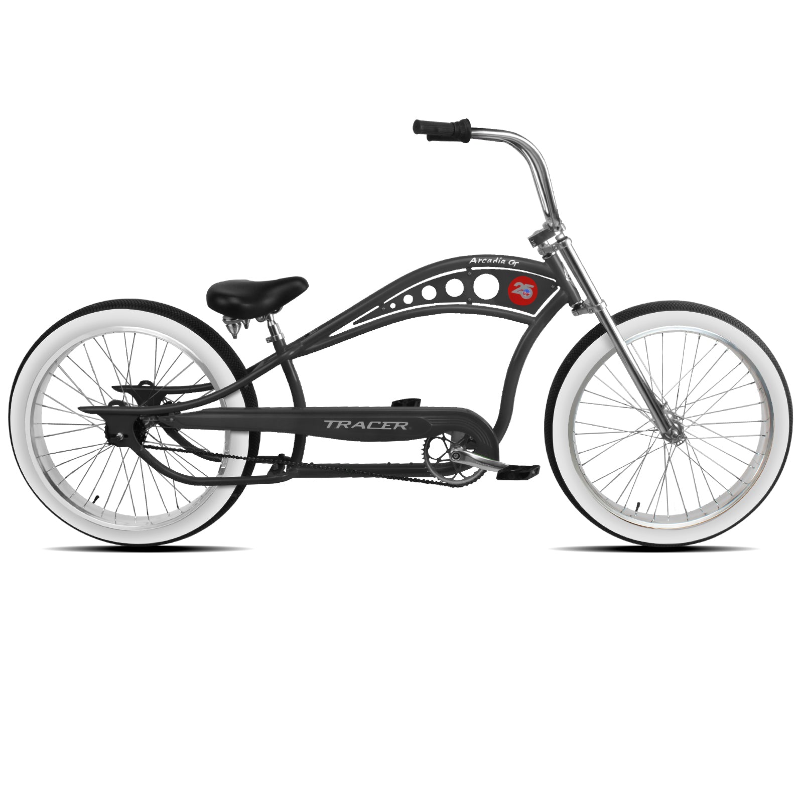 Tracer Arcadia GT 26" Chopper Cruiser Bike 1 Speed, Hi-ten Steel Frame - Chico USA, Inc.