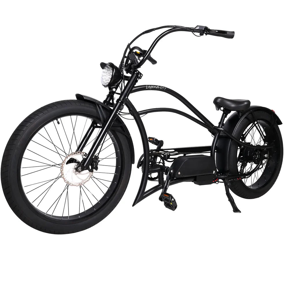 Tracer Bikes | Legend GT7 1000W Electric Cruiser Bike – 1000W Motor, Fat Tires, 80 Miles Range, Chopper Style |  Chico USA, Inc. 