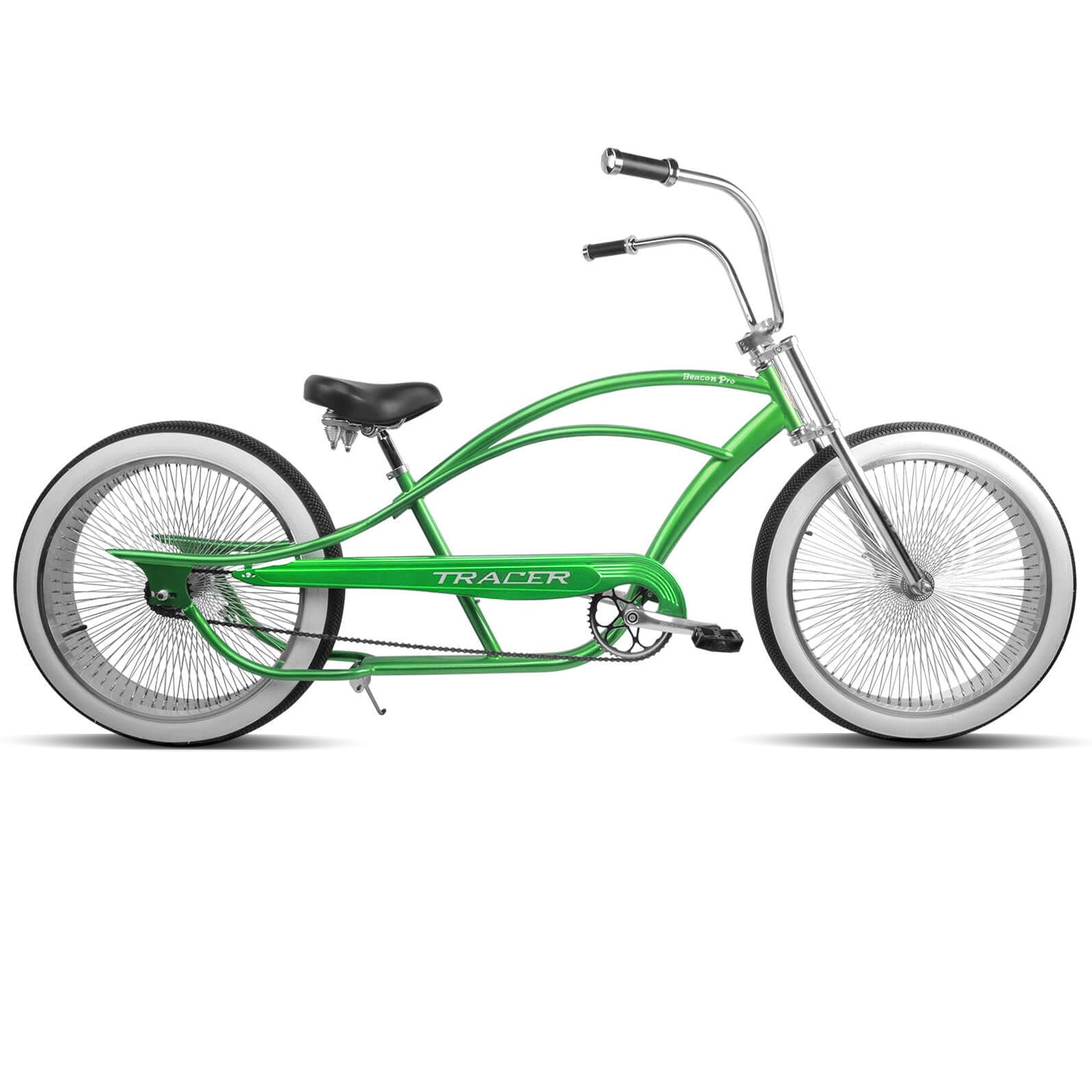 Tracer Beacon Pro 26" Stretch Cruiser Bike, Hi-ten Steel Frame, Single Speed - Chico USA, Inc.
