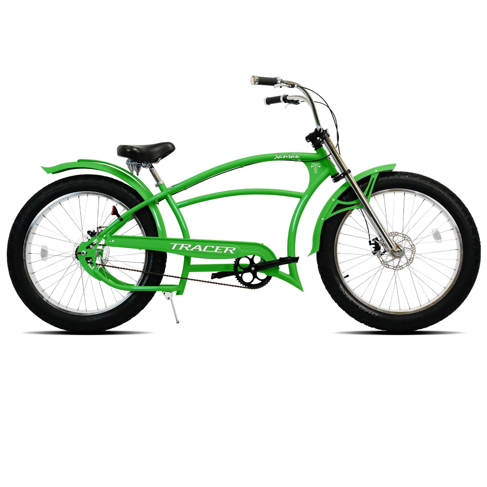 Tracer Santak GT 26" Chopper Stretch Cruiser Fat Tire Bike, Single Speed - Chico USA, Inc.