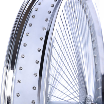 Chico WH-TH7526140C-CP Lowrider 26"*3" Coaster Brake Alloy Chrome Fat Rims Wheel Set - Chico USA, Inc.