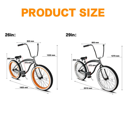 Micargi Largo GT7 29"  7-Speed Beach Cruiser Bike - Chico USA, Inc.