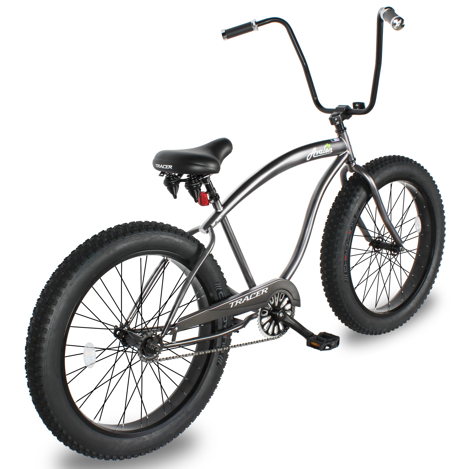 Tracer Avalon 26" Single Speed Chopper Cruiser with Fat Tires