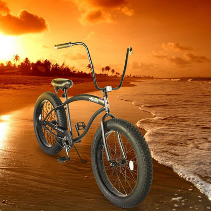 Tracer Avalon 26" Single Speed Chopper Cruiser with Fat Tires