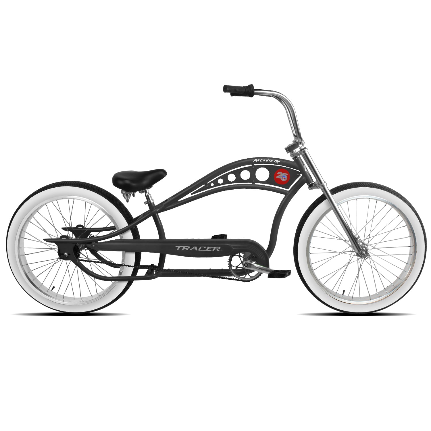 Tracer Arcadia GT 26" Chopper Cruiser Bike 1 Speed, Hi-ten Steel Frame - Chico USA, Inc.