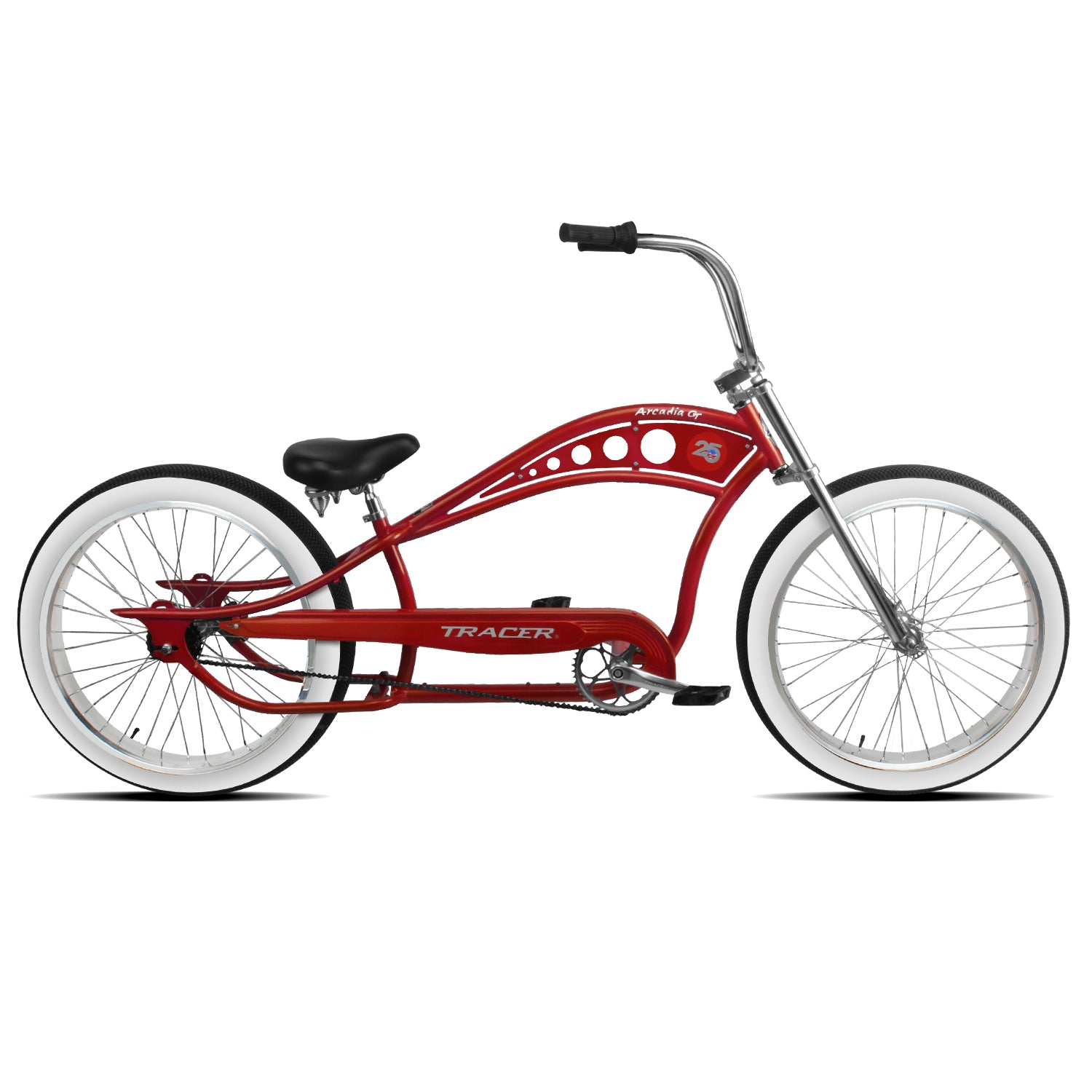 Tracer Arcadia GT 26" Chopper Cruiser Bike 1 Speed, Hi-ten Steel Frame - Chico USA, Inc.