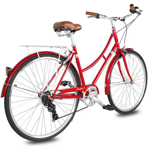 Tracer Bikes | Tracer Osaka 700C 7 Speed Hybrid City Bike with Moon-Type Handlebar for Women |  Chico USA, Inc. 