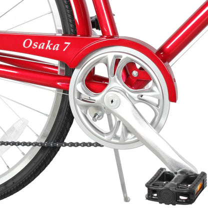 Tracer Bikes | Tracer Osaka 700C 7 Speed Hybrid City Bike with Moon-Type Handlebar for Women |  Chico USA, Inc. 