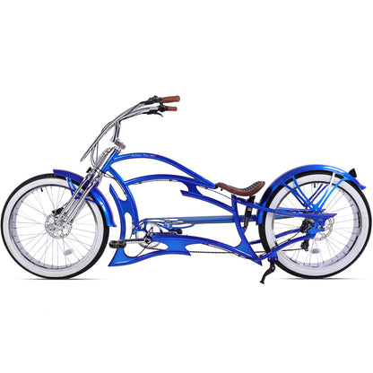Tracer Raider Pro DS 26" 7-Speed Chopper Style Stretch Cruiser Bike - Chico USA, Inc.