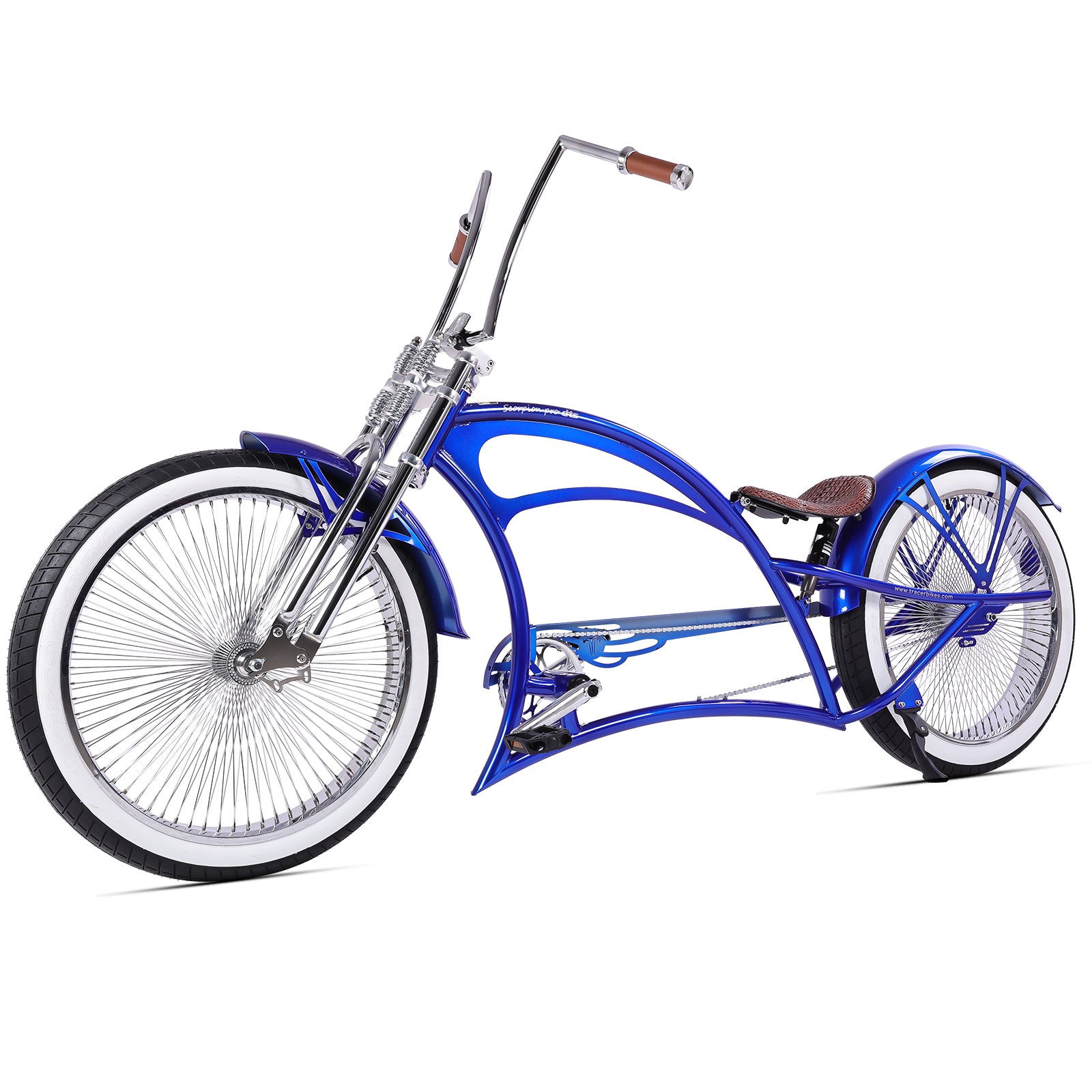 Tracer Scorpion Pro DTS  26" Chopper-Style Stretch Cruiser Bike - Chico USA, Inc.