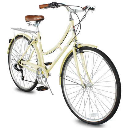 Tracer Bikes | Tracer Osaka 700C 7 Speed Hybrid City Bike with Moon-Type Handlebar for Women |  Chico USA, Inc. 