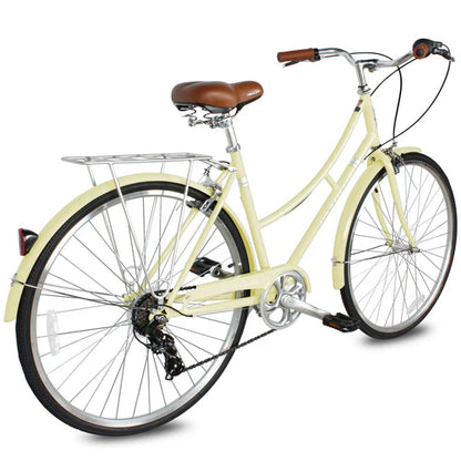 Tracer Bikes | Tracer Osaka 700C 7 Speed Hybrid City Bike with Moon-Type Handlebar for Women |  Chico USA, Inc. 