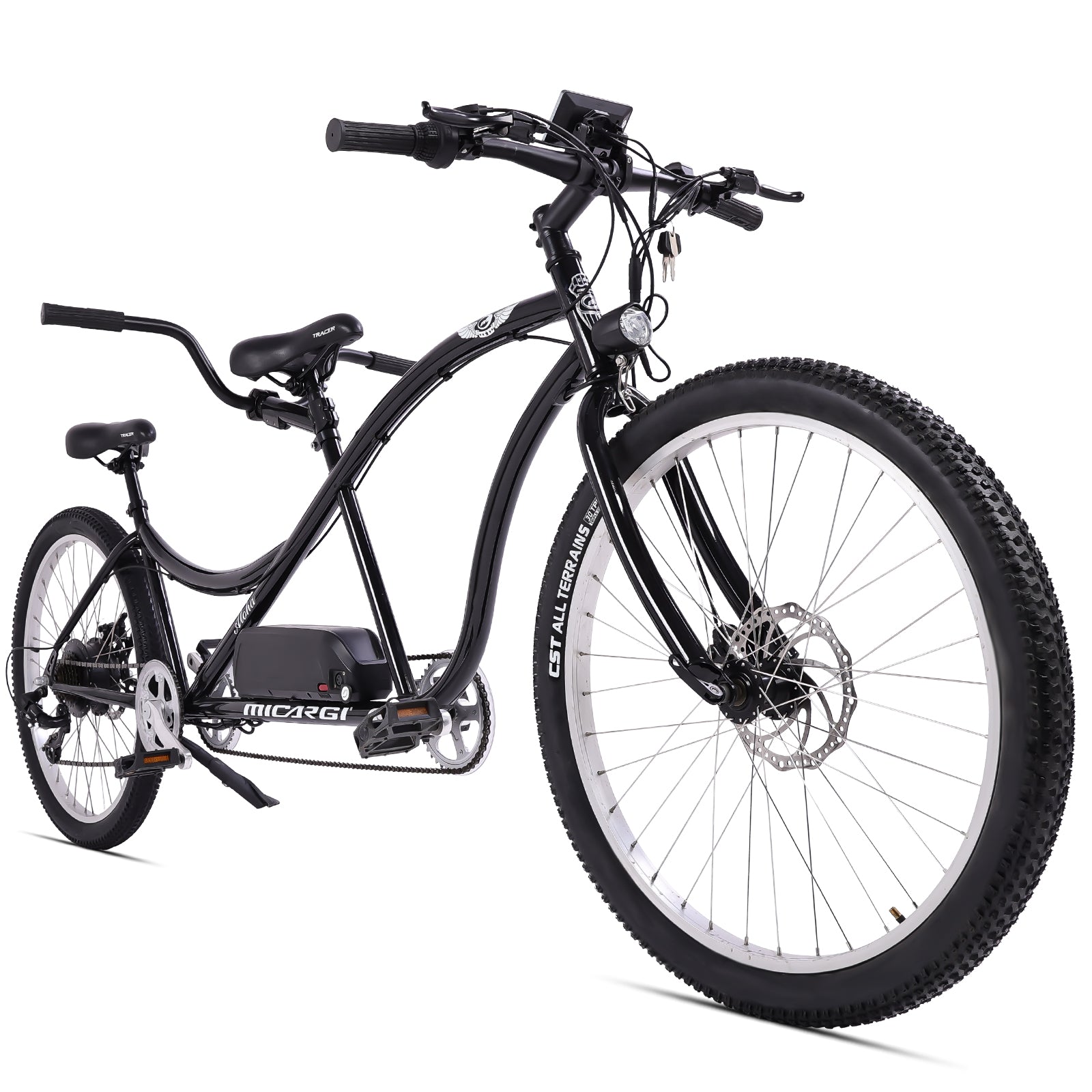 Micargi AlohaMicargi Aloha 26" Tandem Electric Beach Cruiser Bike – 500W