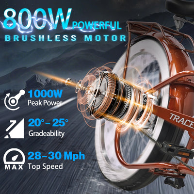 Tracer Twenty5 800W Chopper Styel Ebike - Chico USA, Inc.