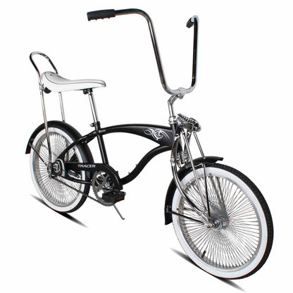Tracer Hyena Classic Beach Lowrider Bike with 20" Wheels and Banana Seat, Single Speed