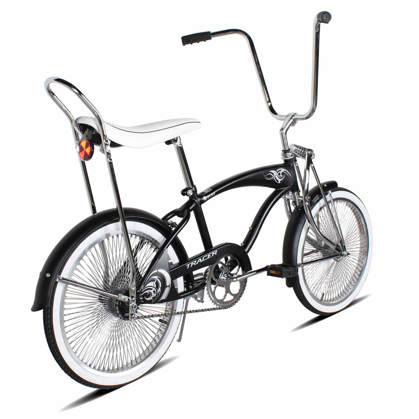 Tracer Hyena Classic Beach Lowrider Bike with 20" Wheels and Banana Seat, Single Speed