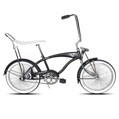 Tracer Hyena Classic Beach Lowrider Bike with 20" Wheels and Banana Seat, Single Speed - Chico USA, Inc.