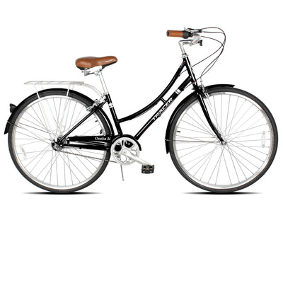 Tracer Osaka 700C Internal 3-Speed Hybrid City Bike for Women with Back Rack - Chico USA, Inc.