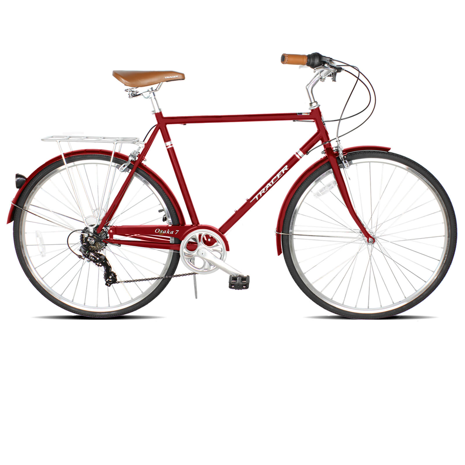 Tracer Osaka 700C 7-Speed Hybrid City Bike for Men – Chico USA, Inc.