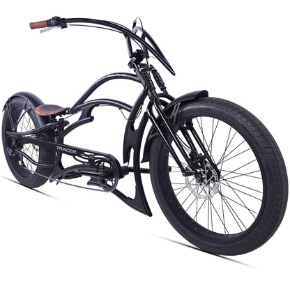 Tracer Raider Pro DS 26" 7-Speed Chopper Style Stretch Cruiser Bike - Chico USA, Inc.