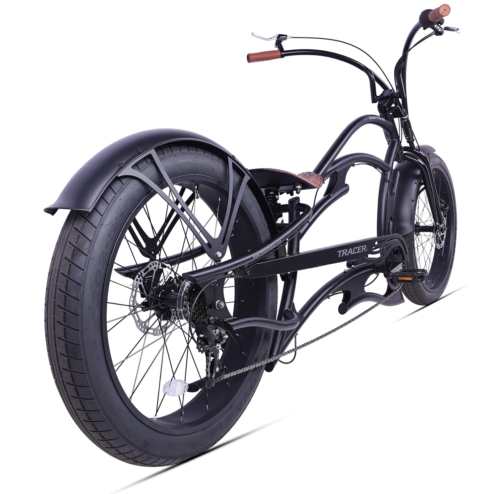 Tracer Raider Pro DS 26" 7-Speed Chopper Style Stretch Cruiser Bike - Chico USA, Inc.